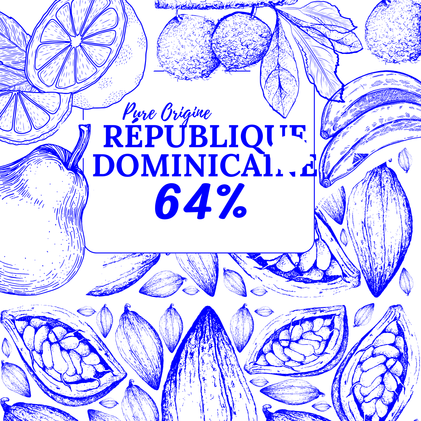 Tablette de chocolat au lait Pure Origine République Dominicaine 64%