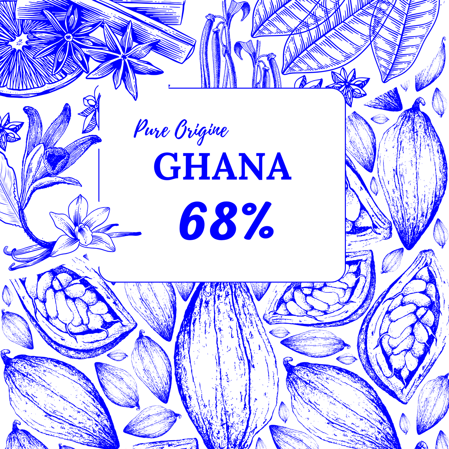 Tablette de Chocolat Pure Origine Ghana 68%