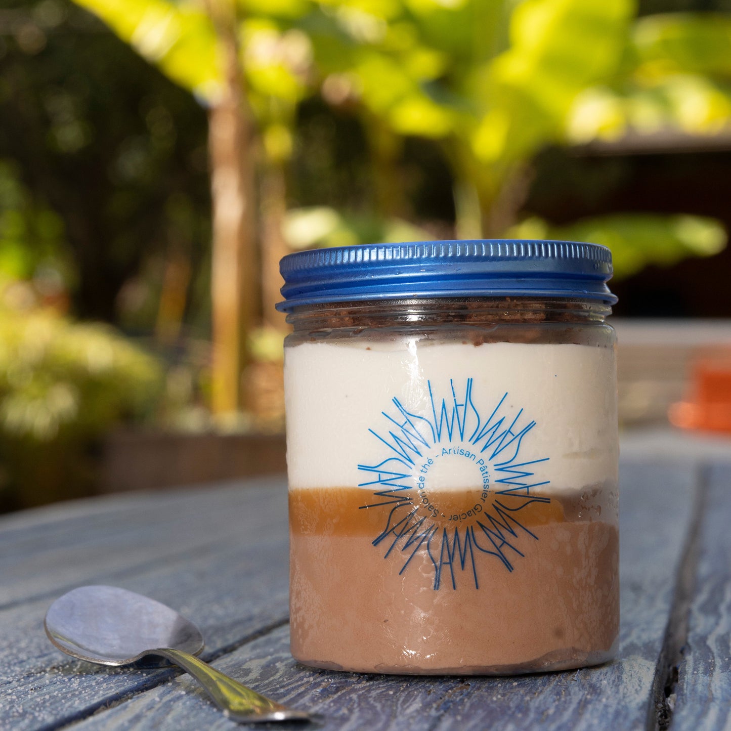 Verrine glacée Chocolat et Vanille Brownie