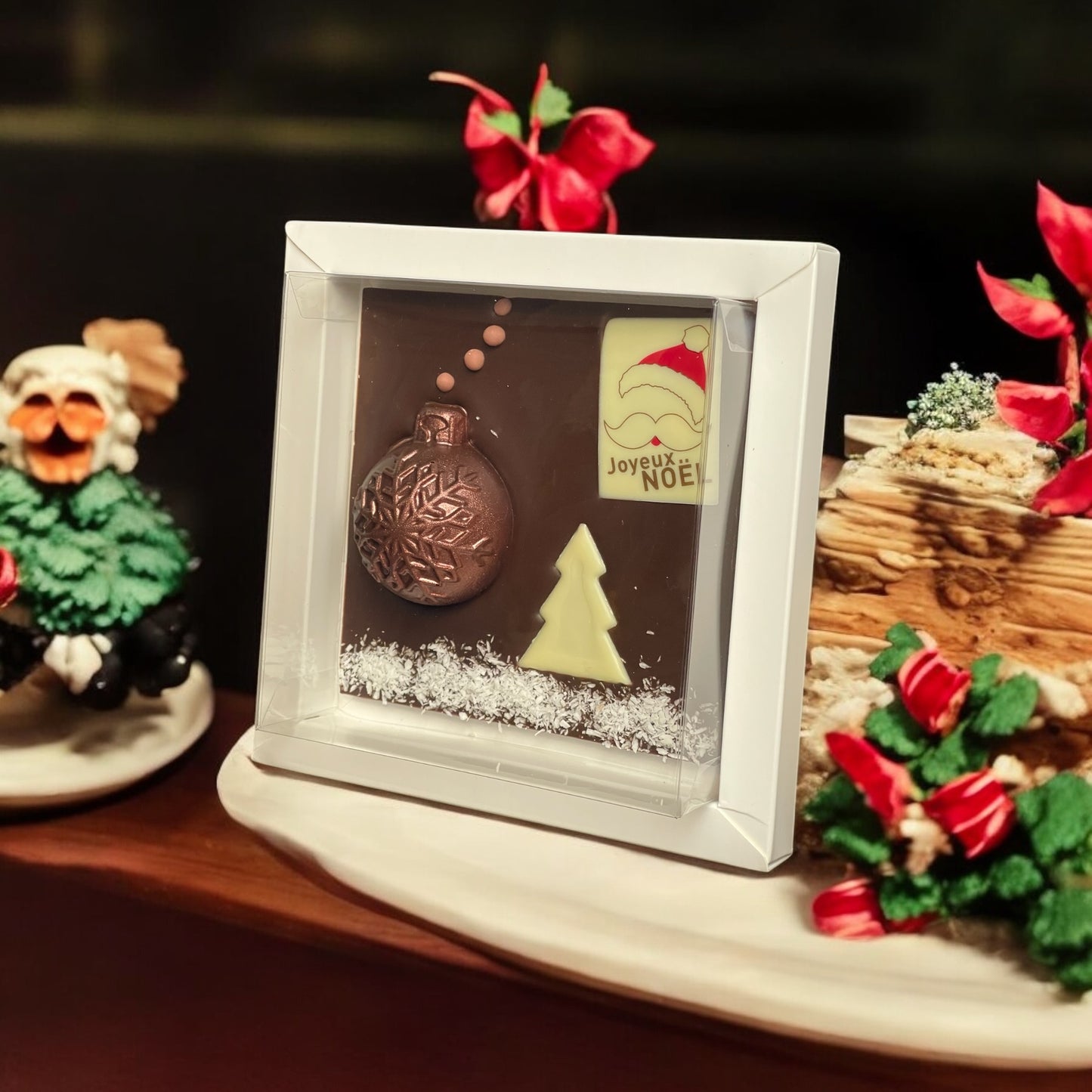 Carte de Noël 3D en Chocolat