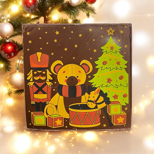 Carte Joyeux Noël en Chocolat Ourson